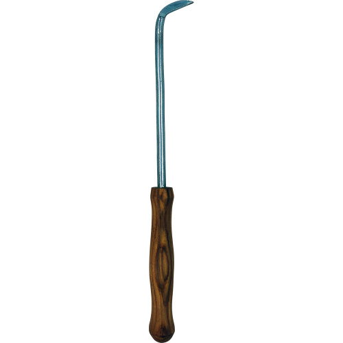 Инструмент для чистки кормушек из нержавеющей стали с деревянной ручкой, прямой